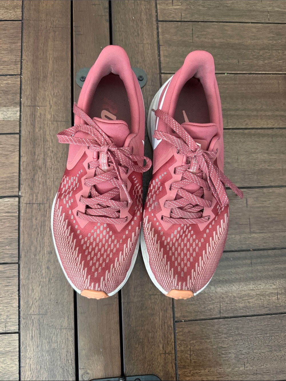 Women's Pink/Rose Gold NIKE ZOOM Running Shoes